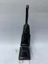 Ancient Egyptian Maat Statue Stone Black Goddess of Justice Feather Figurine picture