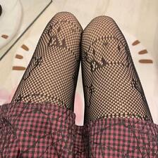 Cute Black Hello Kitty Stockings Sexy Fishnet Tights Knee High Fishnet Cosplay picture