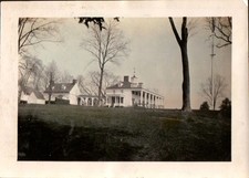 Vintage Black & White Photo Historic Mansion Estate Early 1900s USA picture
