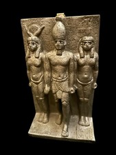 Triad of Menkaure Statue - King Menkaure with Hathor & Bat - Art Deco Egyptian picture