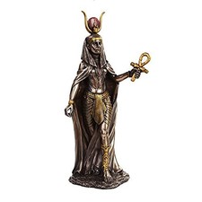 Pacific Giftware PTC 11 Inch Egyptian Hathor Mythological Goddess Bronze Finish picture