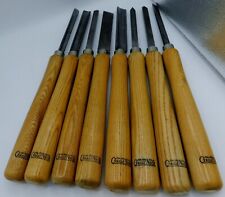 Great Neck Wood Lathe Chisels Tool Steel U.S.A.  SET OF 8 picture