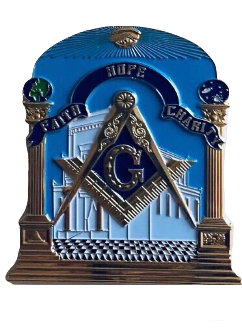 Masonic temple portal Master Mason Square & Compass Car~truck Emblem Masonic temple portal Master Mason Square & Compass Car~truck Emblem