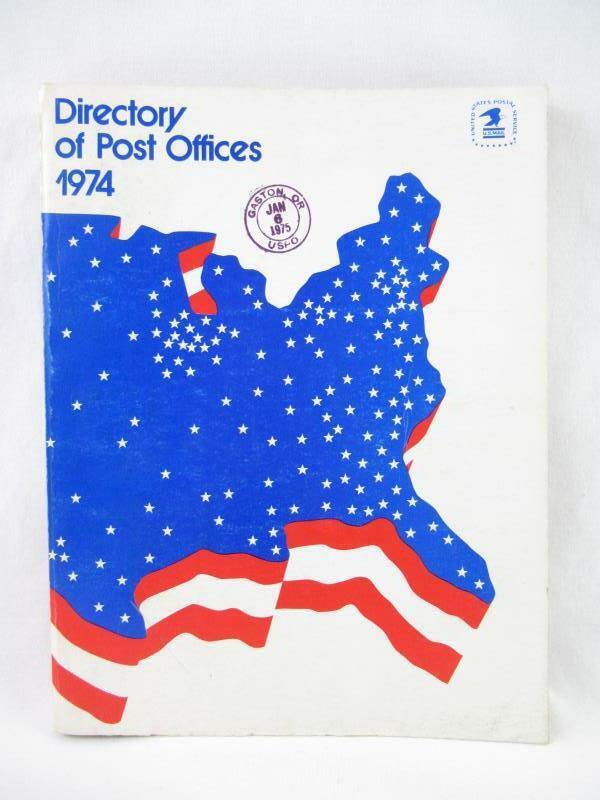 Vintage Directory Of Post Offices July 1974 Zip Codes Paperback