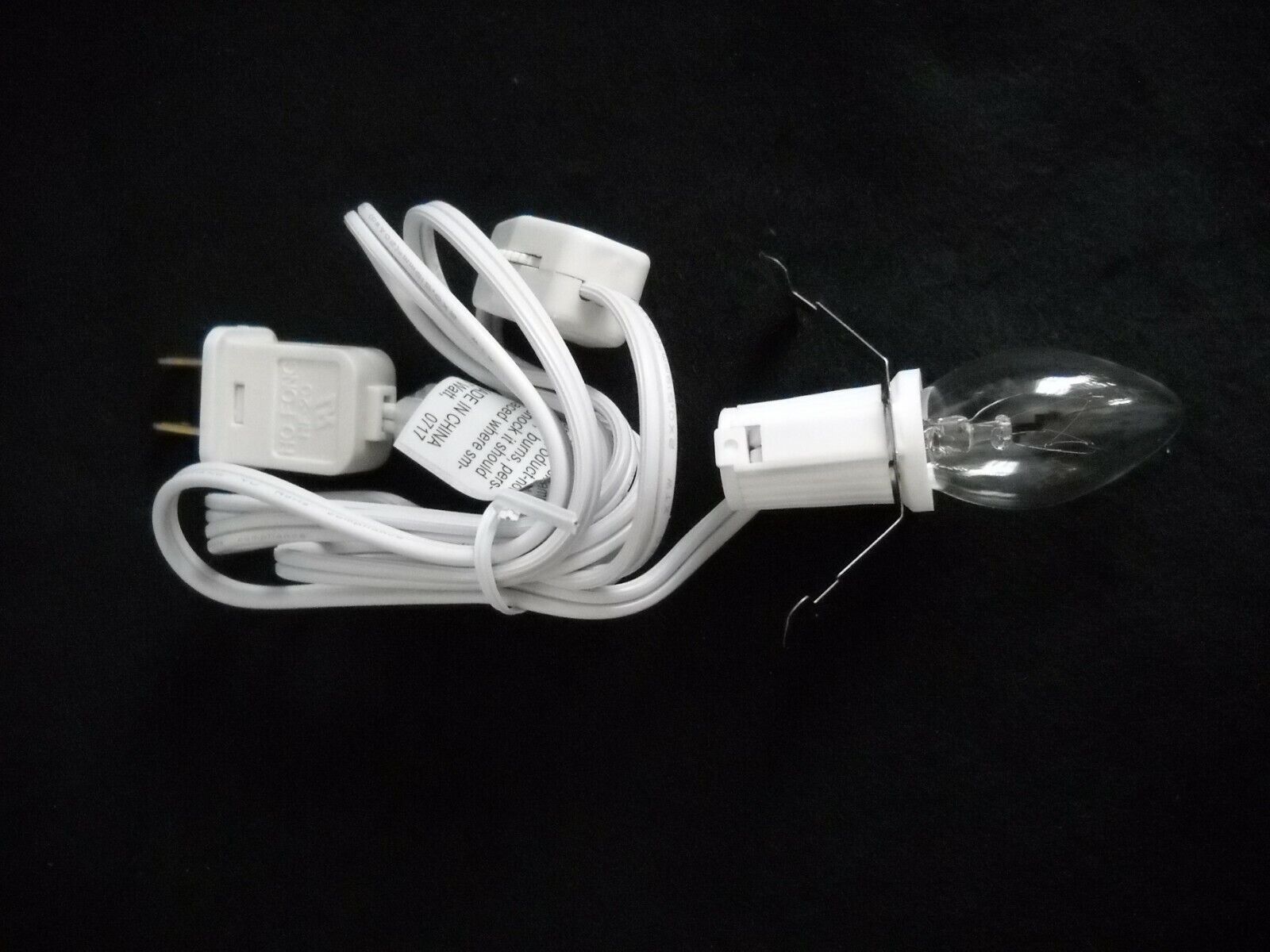 1 Light Cord for Christmas Village Buildings with on/off Switch White Cord
