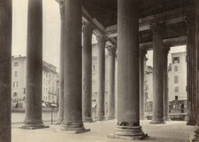 Eastern side of the pronaos of the Pantheon Rome Italy 1905-1908 Old Photo picture