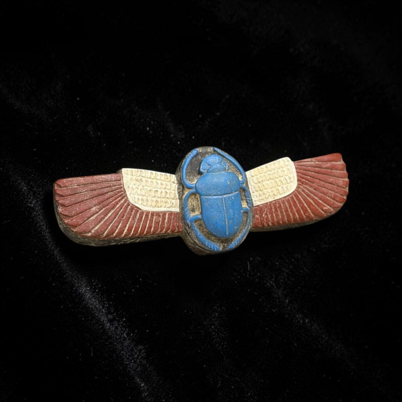 Egyptian Artifacts Rare ِAuthentic Pharaonic Winged Scarab Of Egyptian Khepri BC Egyptian Artifacts Rare ِAuthentic Pharaonic Winged Scarab Of Egyptian Khepri BC