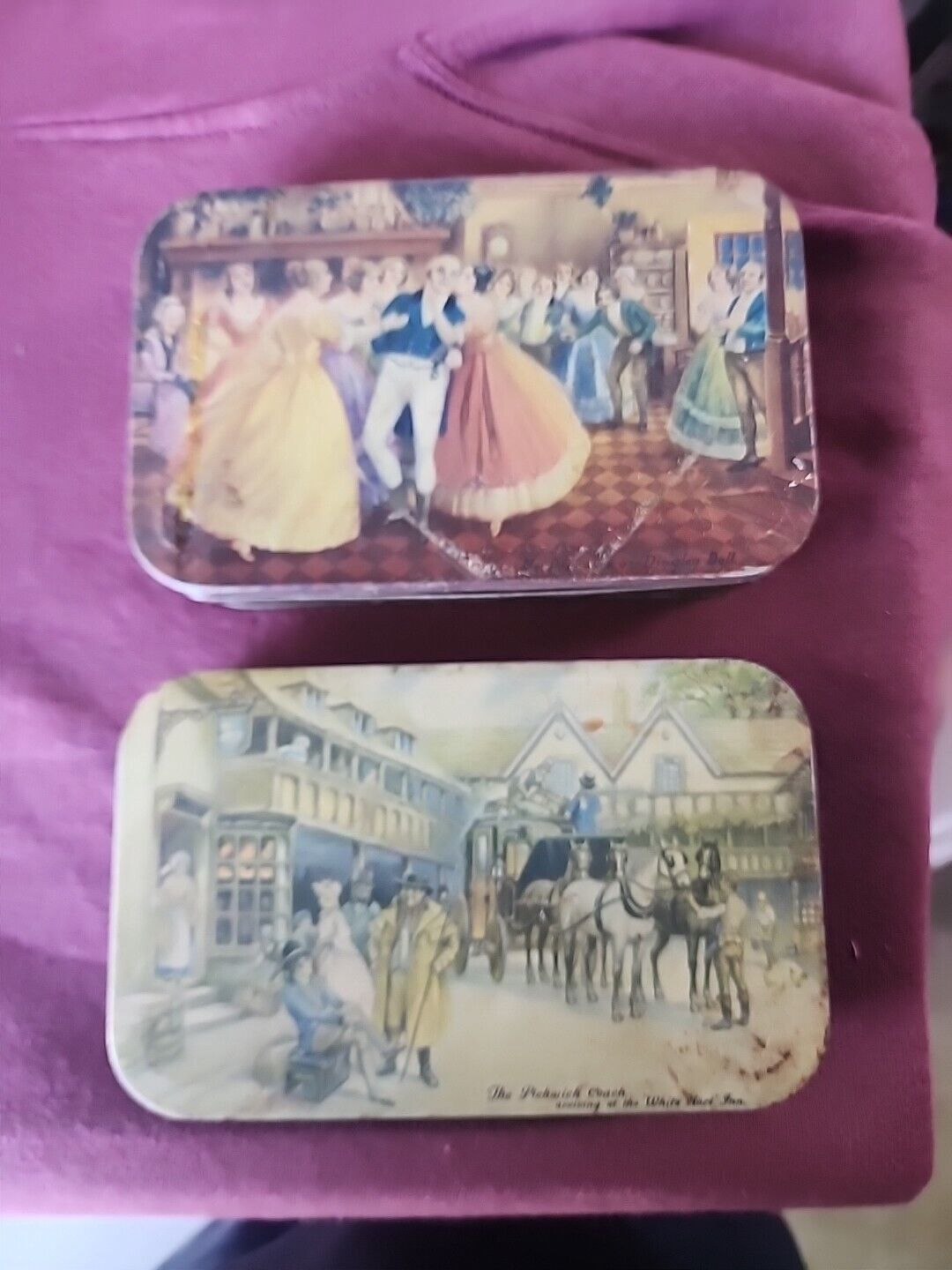 Vintage Thornes Toffee tins (empty), Leeds England, great graphics & colors
