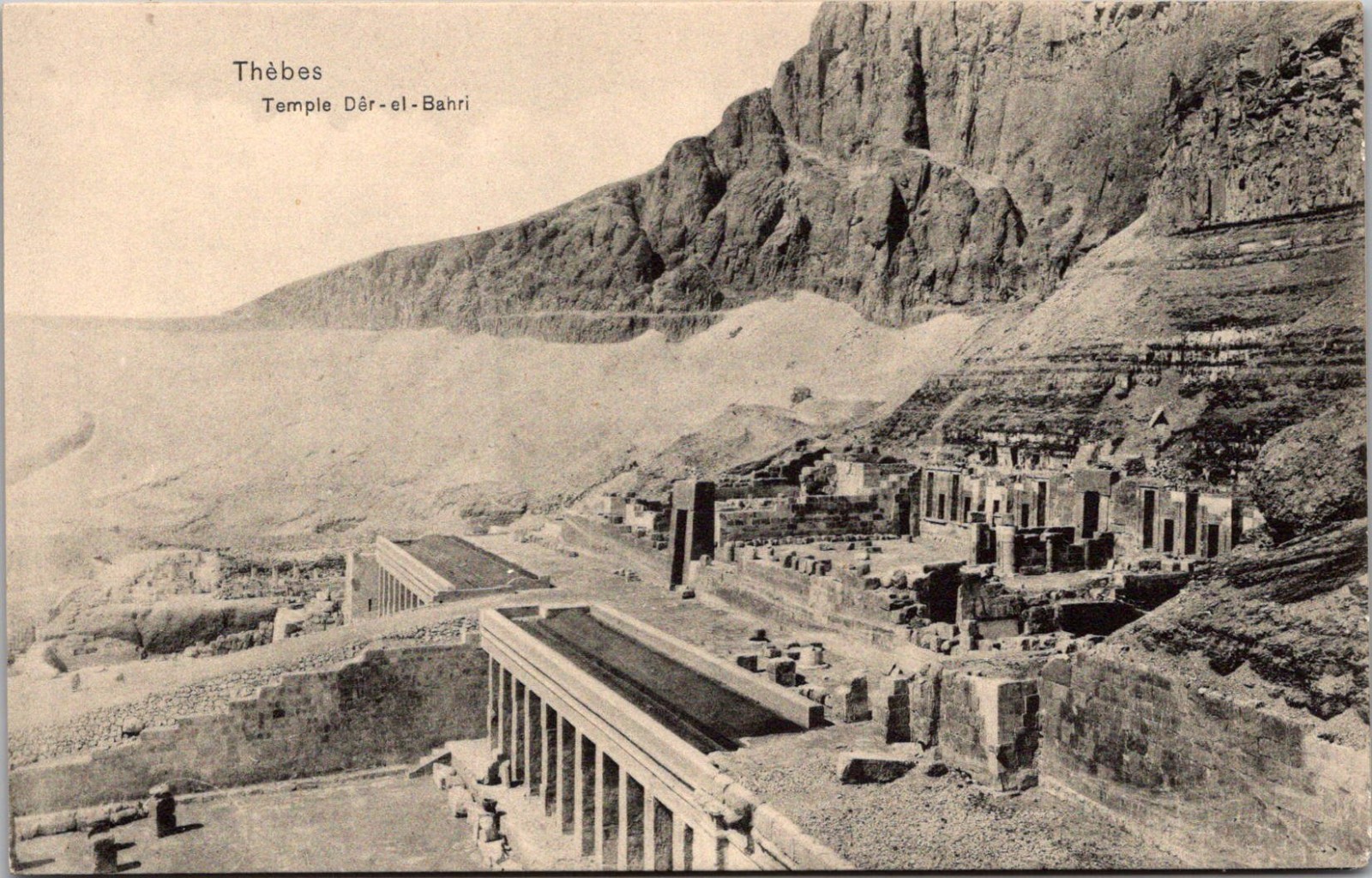 Deir el-Bahri Egypt Thebes Mortuary Temple of Queen Hatshepsut 1900s Postcard