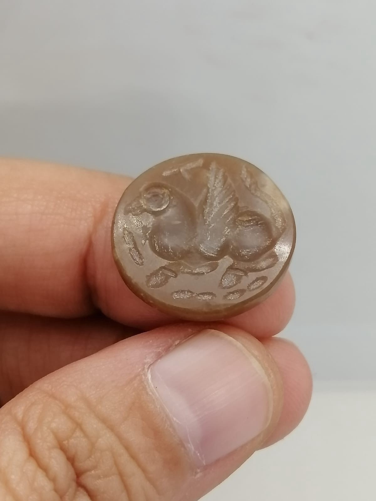 Sphinx Roman Old Agate Intaglio Stone Unique Stamp Seal Sphinx Roman Old Agate Intaglio Stone Unique Stamp Seal