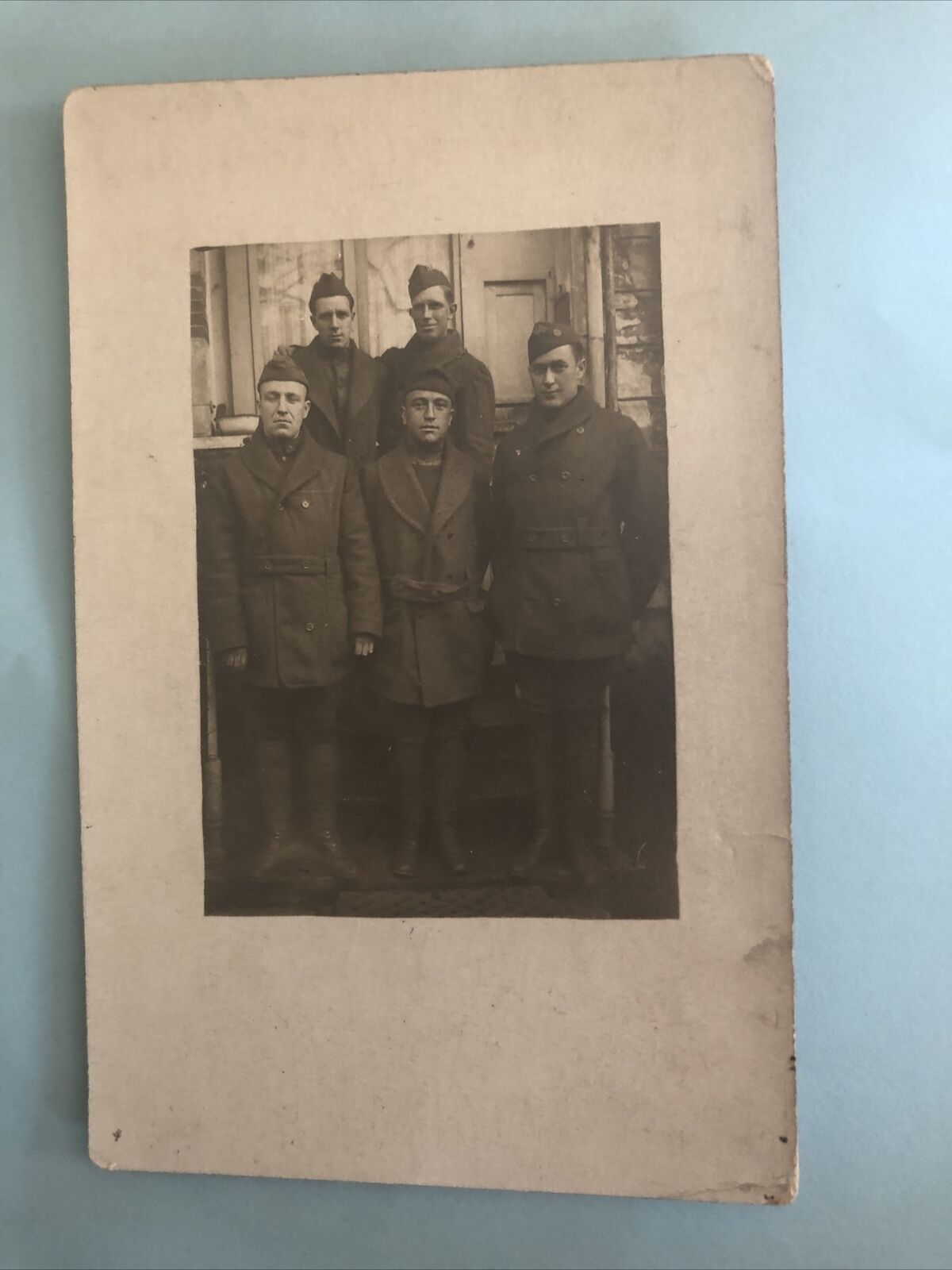 WWI RPPC Group of French Soldiers Postcard Carte Postale