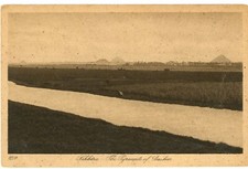 Saqqara Egypt View of Pyramids of Dahshur Divided Back Postcard c. 1910 Unused picture