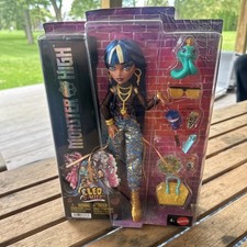 Monster High Cleo De Nile Fashion Doll in Cargo Pants with Pet Hissette Toy New picture