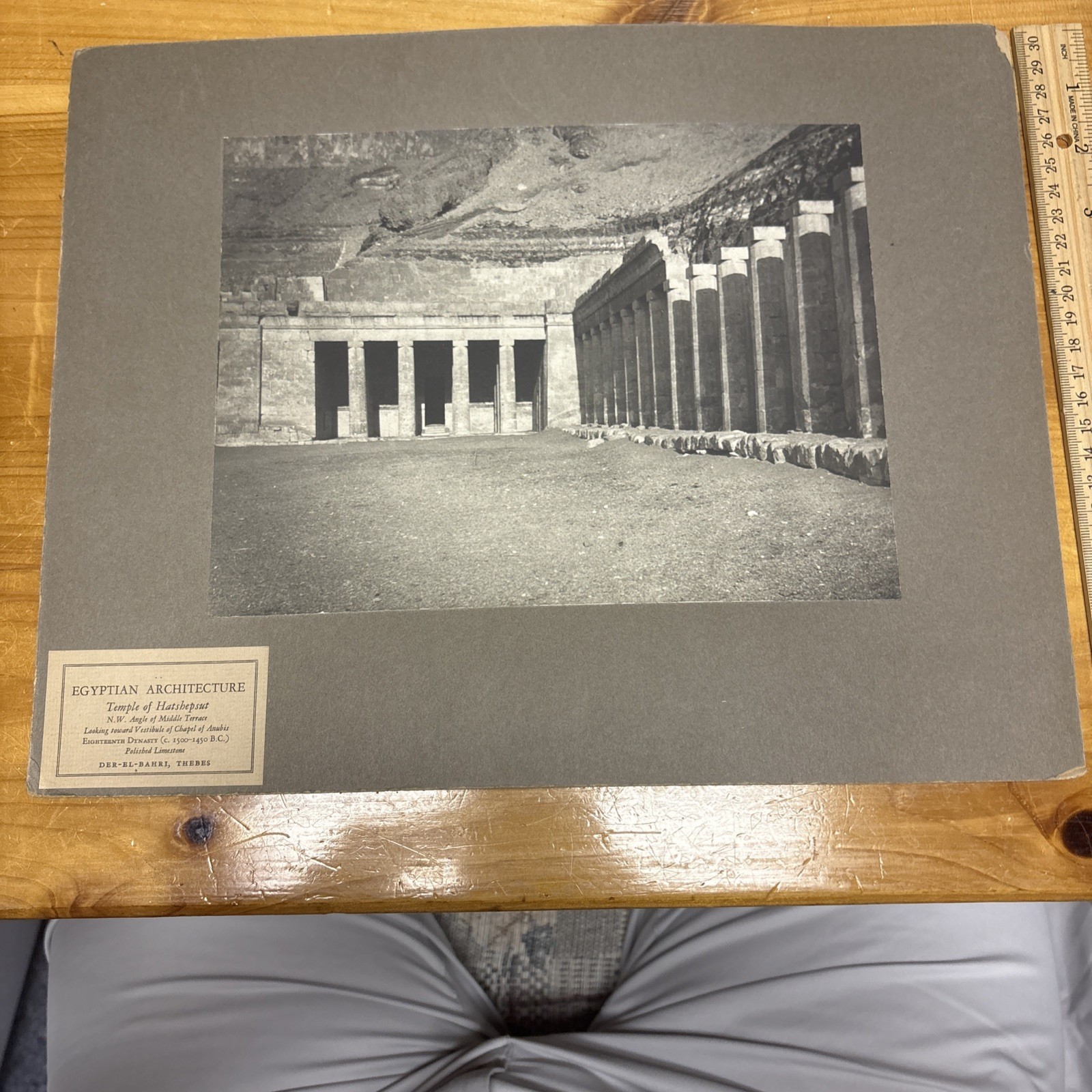 VTG Temple Of Hatshepsut Egyptian Architecture Photo Der-El-Bahri Thebes