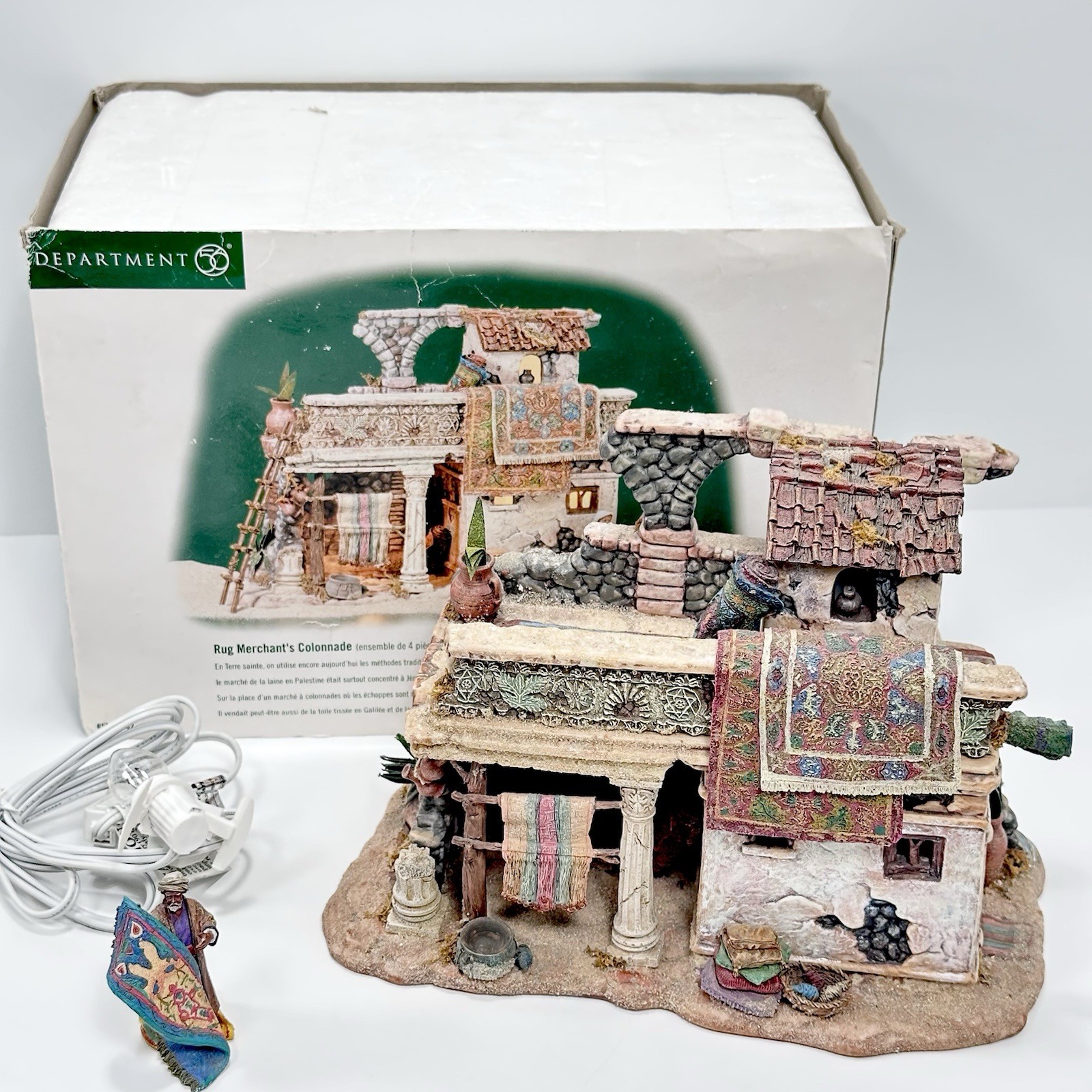 Dept 56 Little Town of Bethlehem Rug Merchant's Colonnade 59802 Not Complete Dept 56 Little Town of Bethlehem Rug Merchant's Colonnade 59802 Not Complete