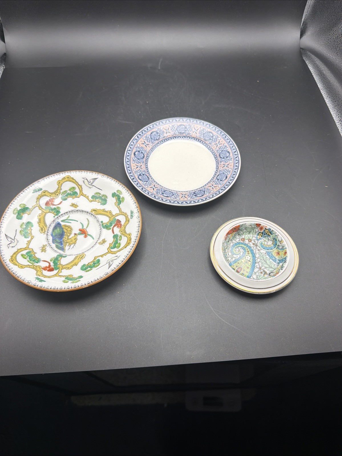 Three Wedgwood Trinket Dishes Paisley Lindisfarne Monkeys Rubin Collection Three Wedgwood Trinket Dishes Paisley Lindisfarne Monkeys Rubin Collection