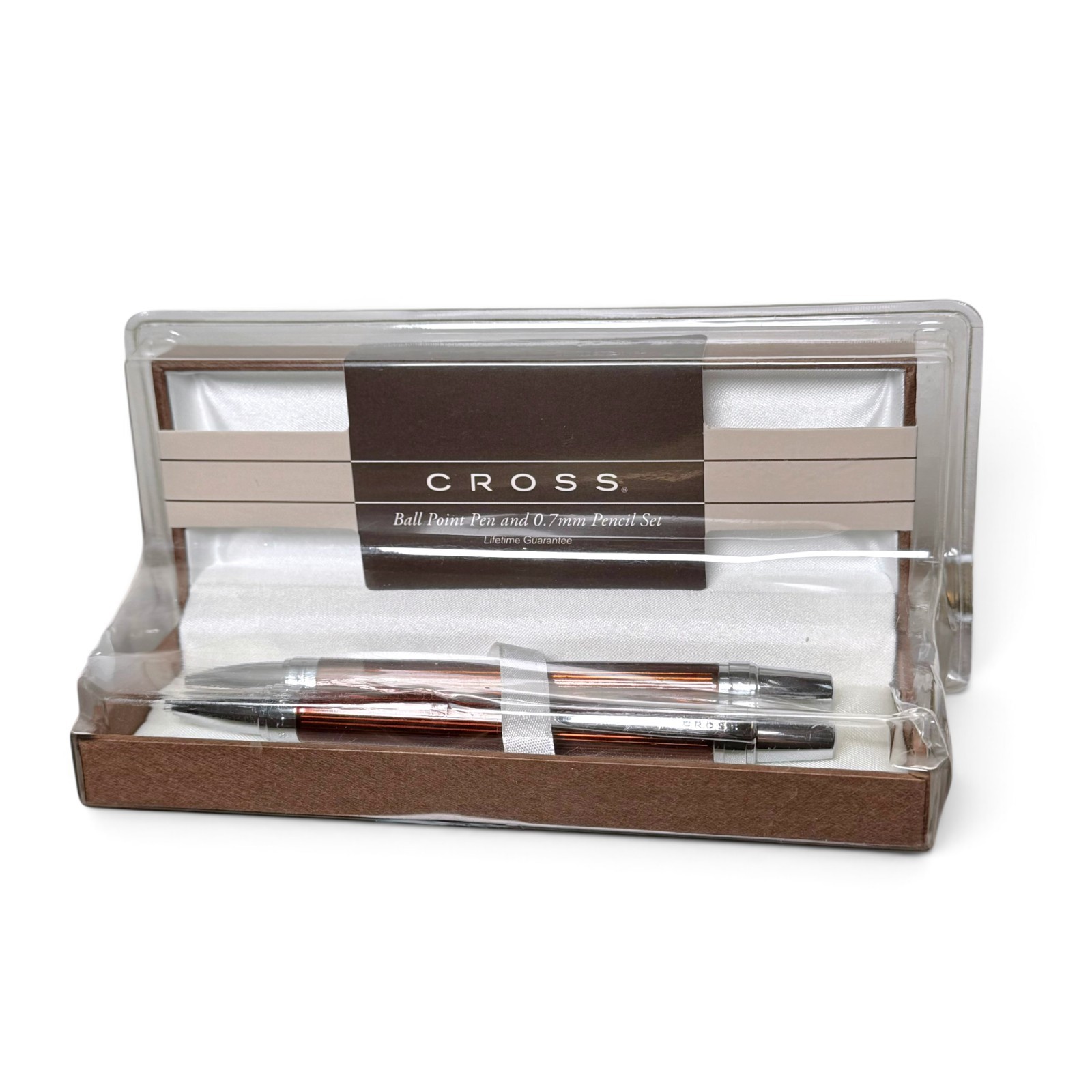 Cross Nile Nutmeg AT0381-4 Ballpoint Pen 0.7mm Pencil Set New Box Cross Nile Nutmeg AT0381-4 Ballpoint Pen 0.7mm Pencil Set New Box