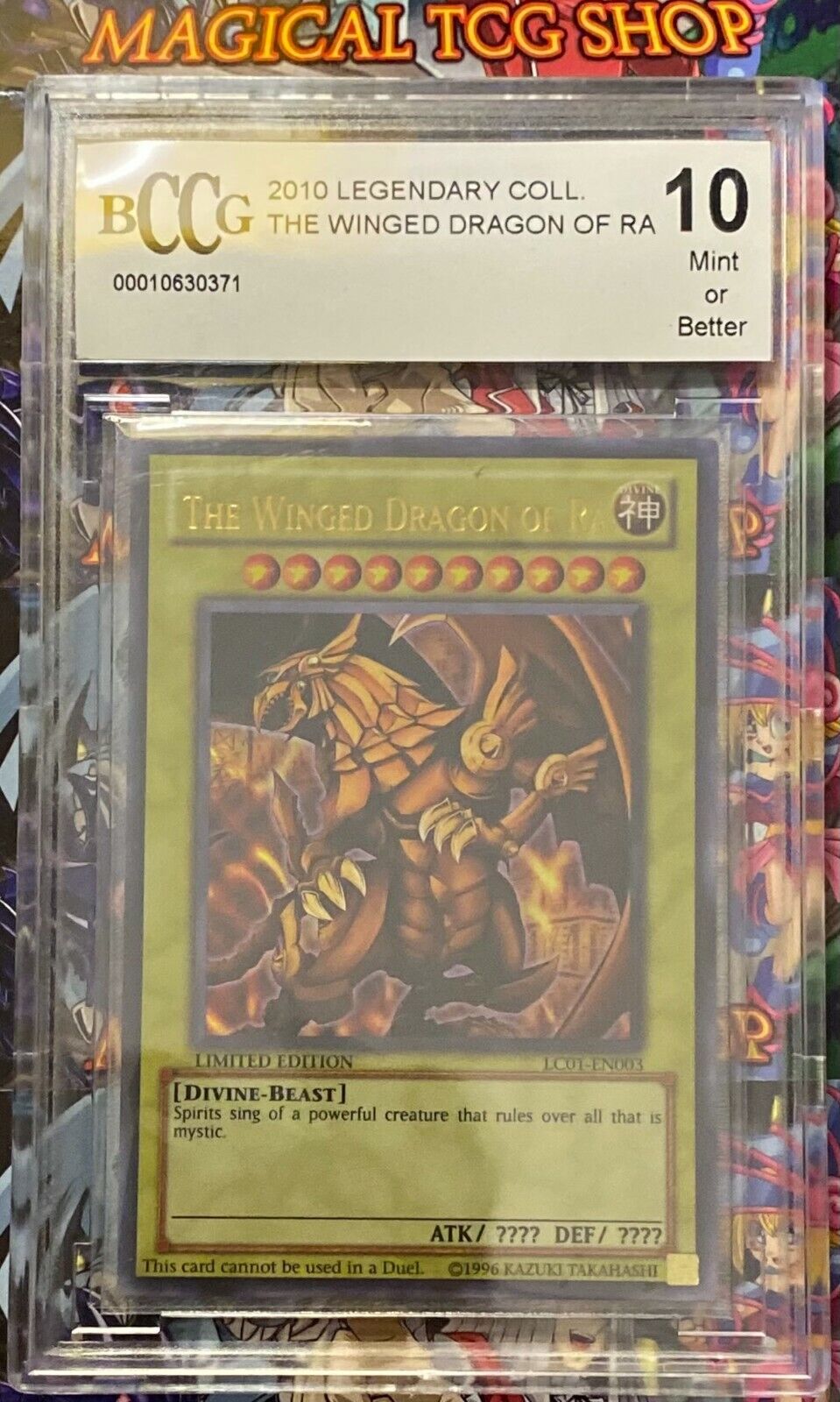 Yugioh Winged Dragon of Ra Ultra Rare Legendary Collection LC01-EN003 BCCG 10