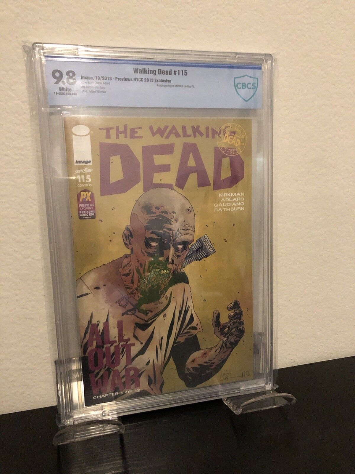 the walking dead #115 NYCC CBCS 9.8 “interested In A Trade”