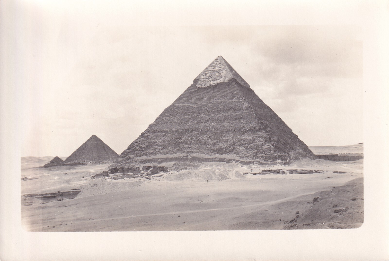 Rare Antique Velox 4x6 Photo of the Pyramid of Giza - Stunning ...