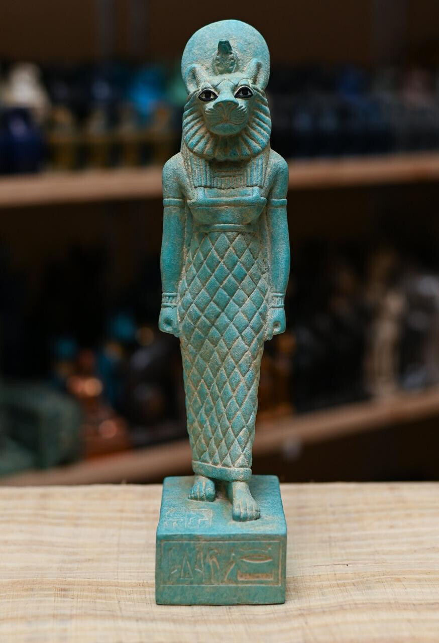 Ancient Egyptian Antiquities  Goddess Sekhmet heavy statue stone Rare BC