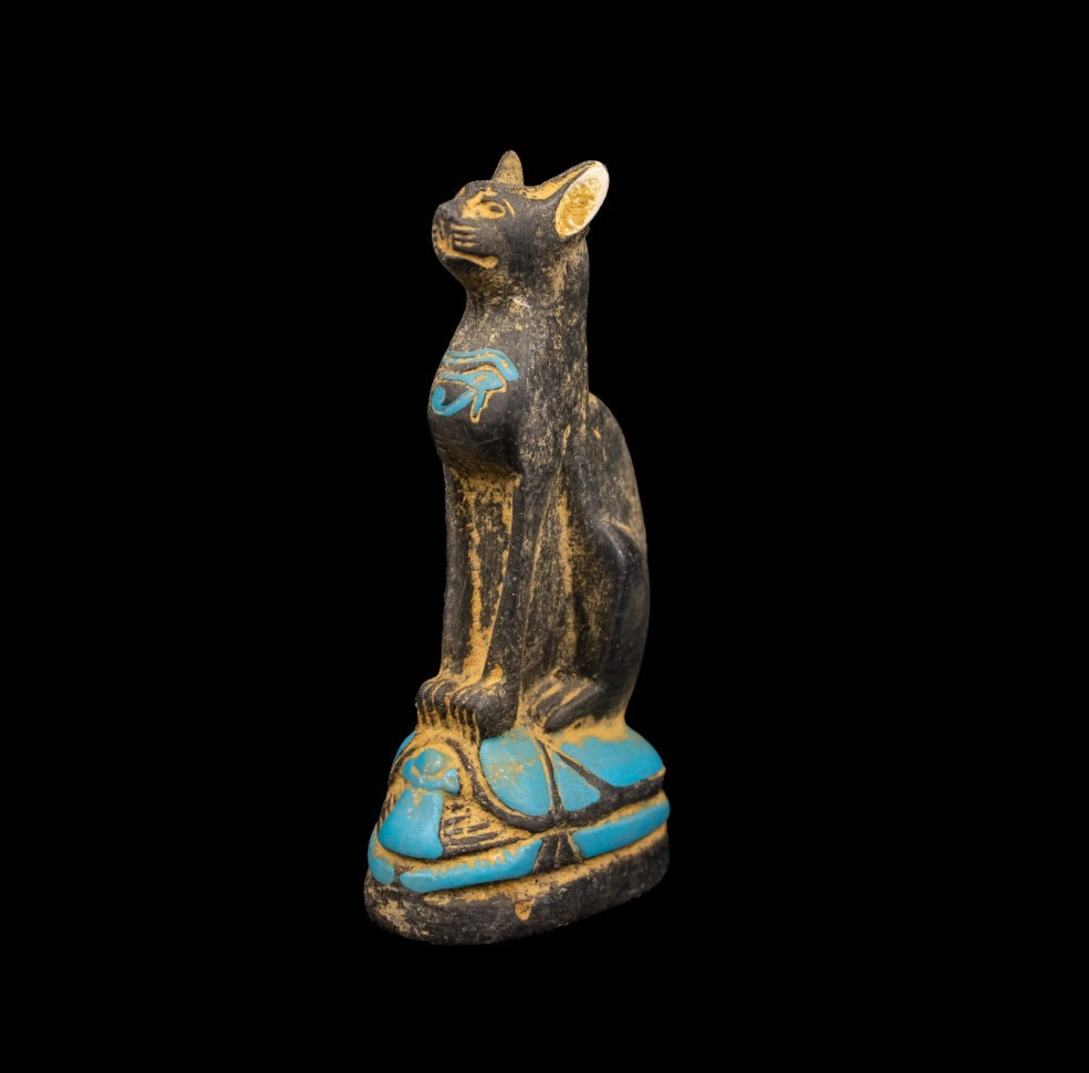 RARE EGYPTIAN PHARAONIC ANTIQUES OF Antique Bastet Statue Goddess Of ...