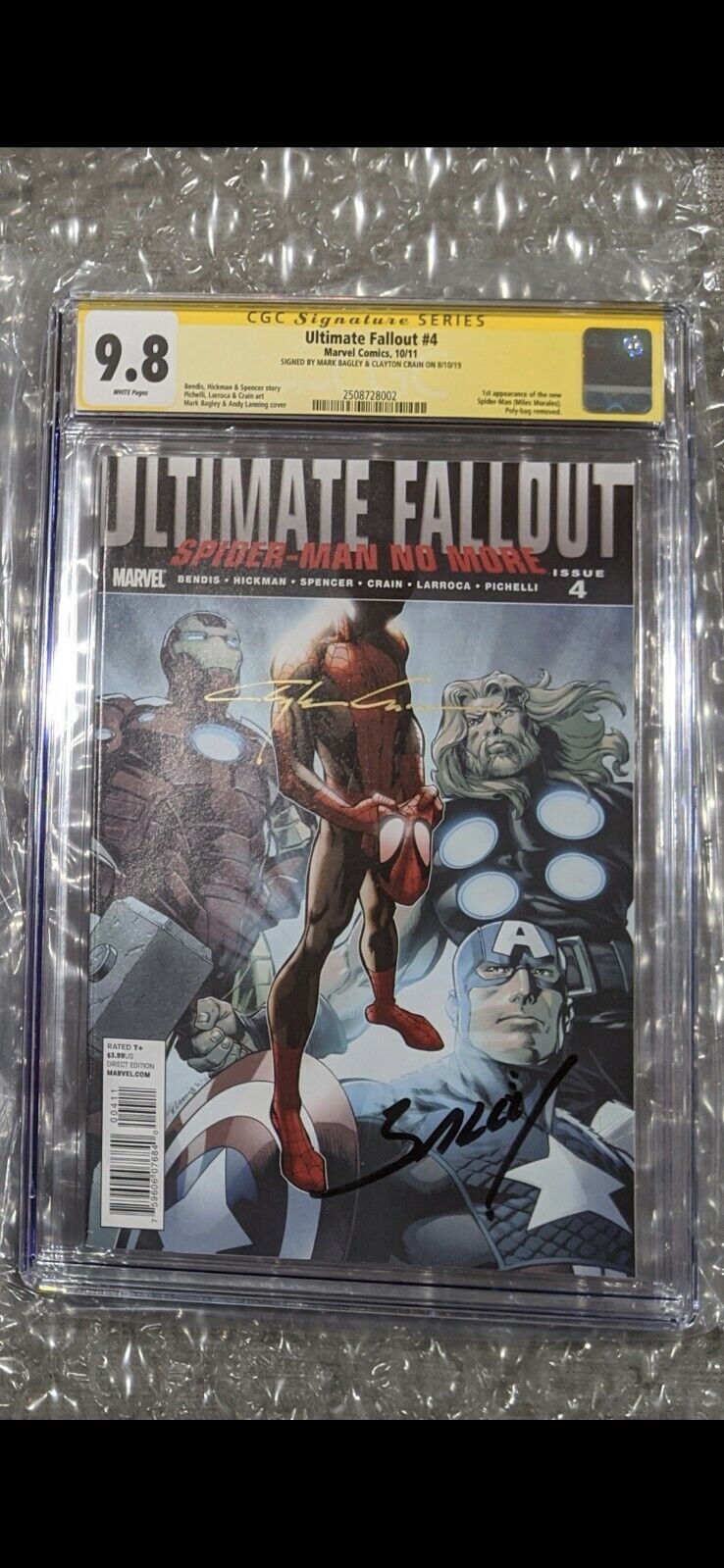 Ultimate Fallout 4 (CGC 9.8) Double Signed By BAGLEY and CRAIN (1ST Print)...