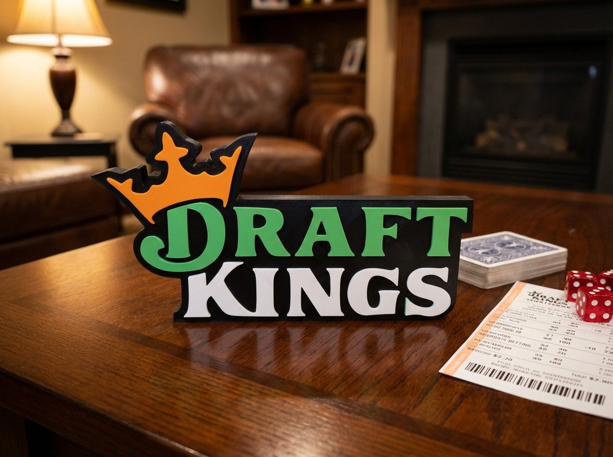 DraftKings 3D Logo Sign Fantasy Sports Wall Desk Shelf Display Sports Betting DraftKings 3D Logo Sign Fantasy Sports Wall Desk Shelf Display Sports Betting