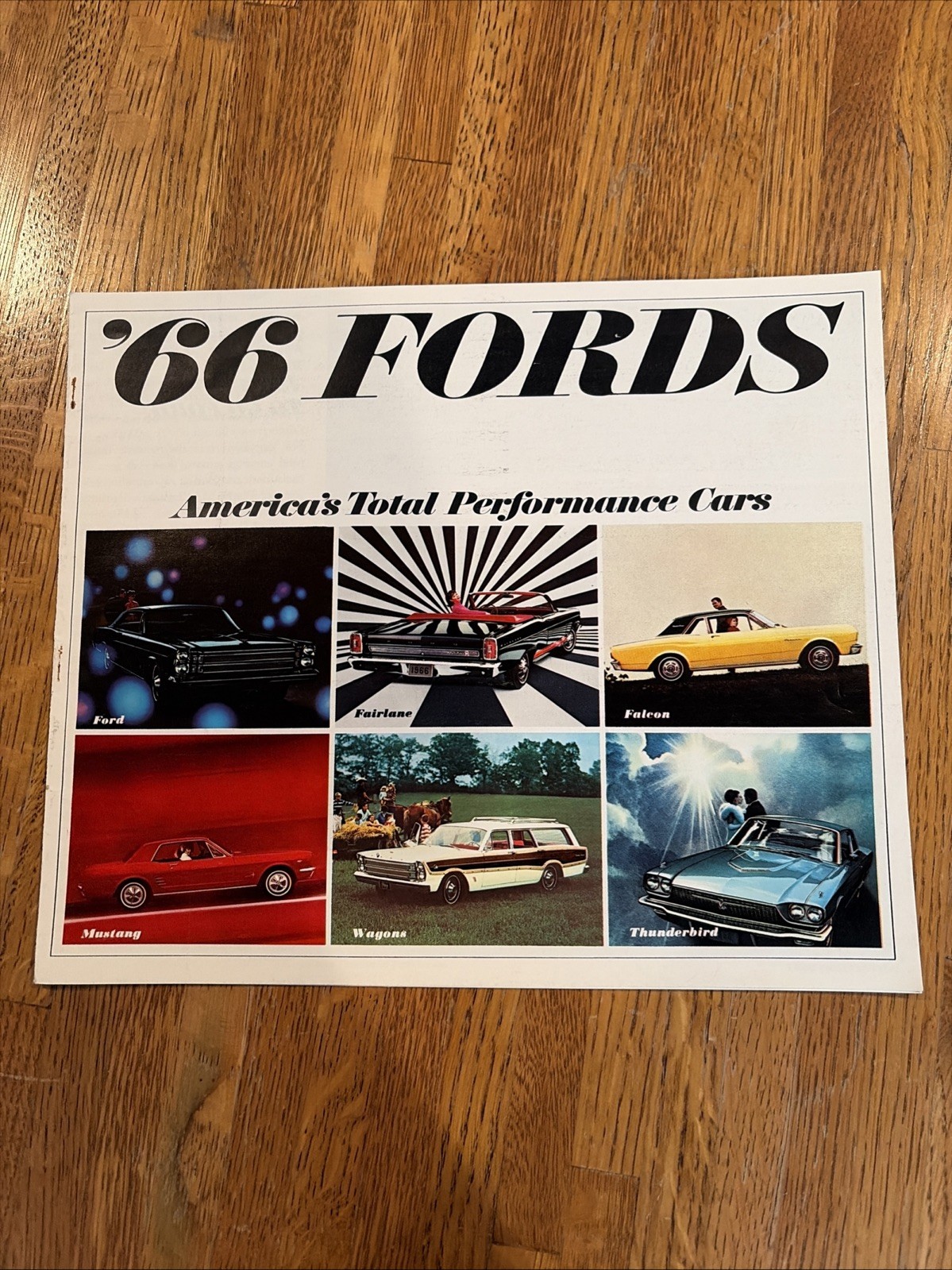 1966 Ford Brochure Original Full Line Mustang Falcon Thunderbird Fairlane 1 1966 Ford Brochure Original Full Line Mustang Falcon Thunderbird Fairlane 1