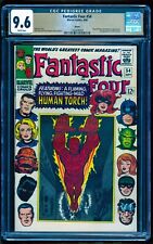 FANTASTIC FOUR 54 CGC 9.6 PEDIGREE WHITE PAGES 9/66 💎 1st PRESTER JOHN EVIL EYE picture