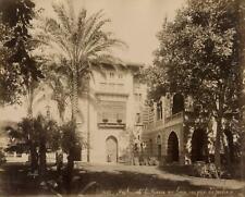 c. 1880's French Embassy Cairo, Egypt Albumen Photo by Félix Adrien Bonfils picture