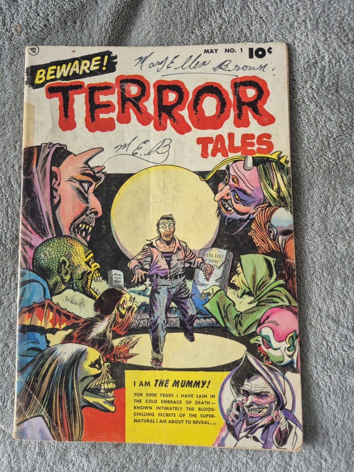 Beware Terror Tales #1 (Fawcett Comics May 1952) Pre-Code Golden Age