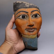 ANCIENT EGYPT EGYPTIAN Goddess PTAH ANTIQUES Pharaoh MASK STATUE STONE BC picture