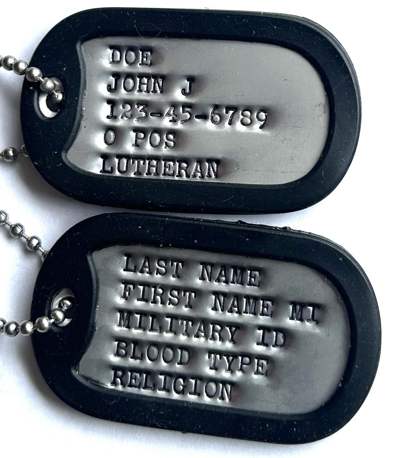 Personalized Military Dog Tags Authentic 18 Letter ( Dogtags) Personalized Military Dog Tags Authentic 18 Letter ( Dogtags)