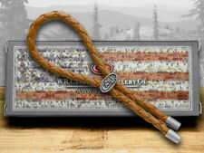 Case xx Brown Braided Leather Lanyard Cord for Pocket Knives 50124 picture