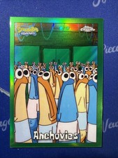 2025 Topps Chrome SpongeBob Anchovies Kelp Green Refractor #105 picture