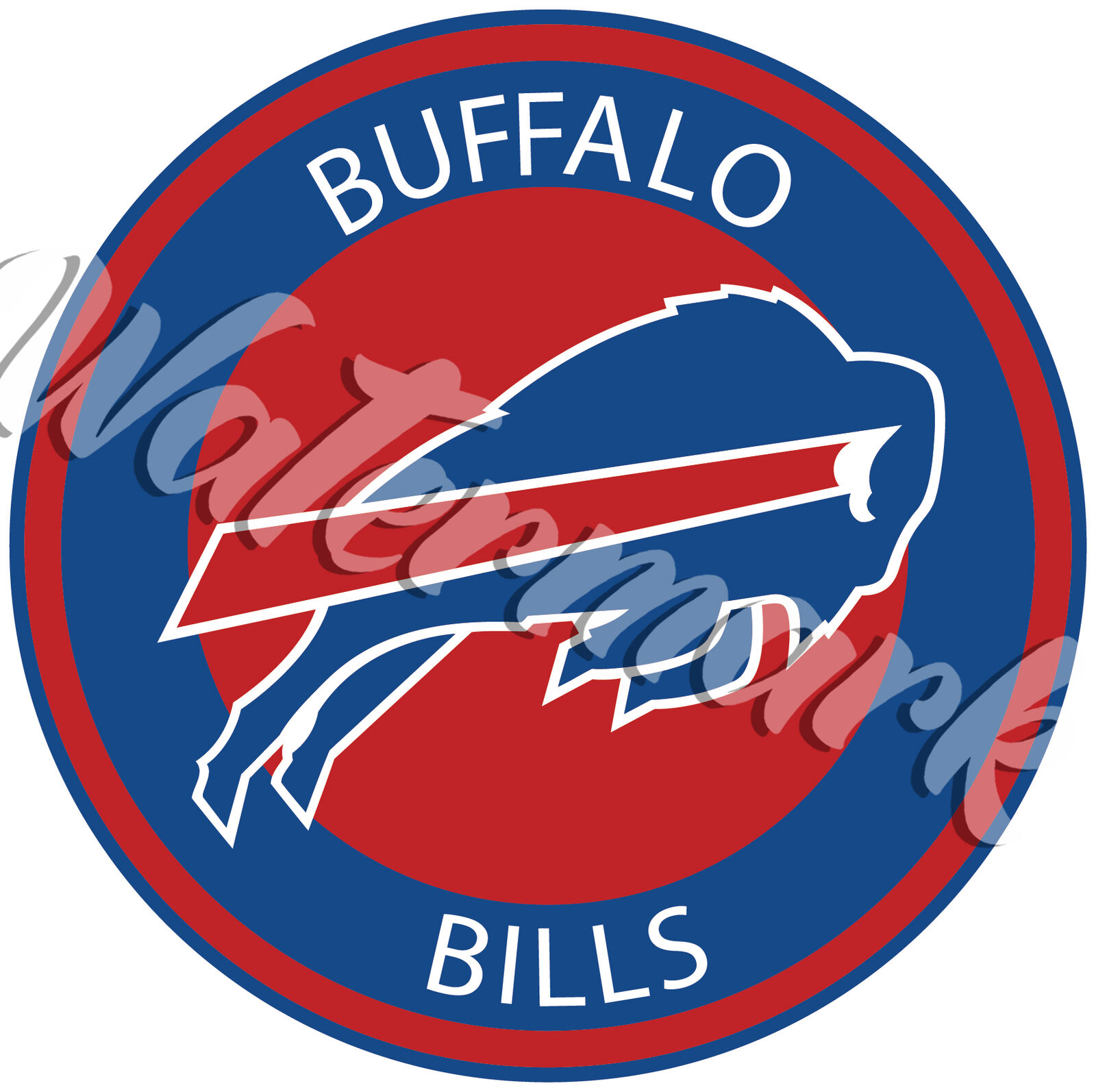 Buffalo Bills Circle Logo Sticker / Vinyl Decal 10 sizes