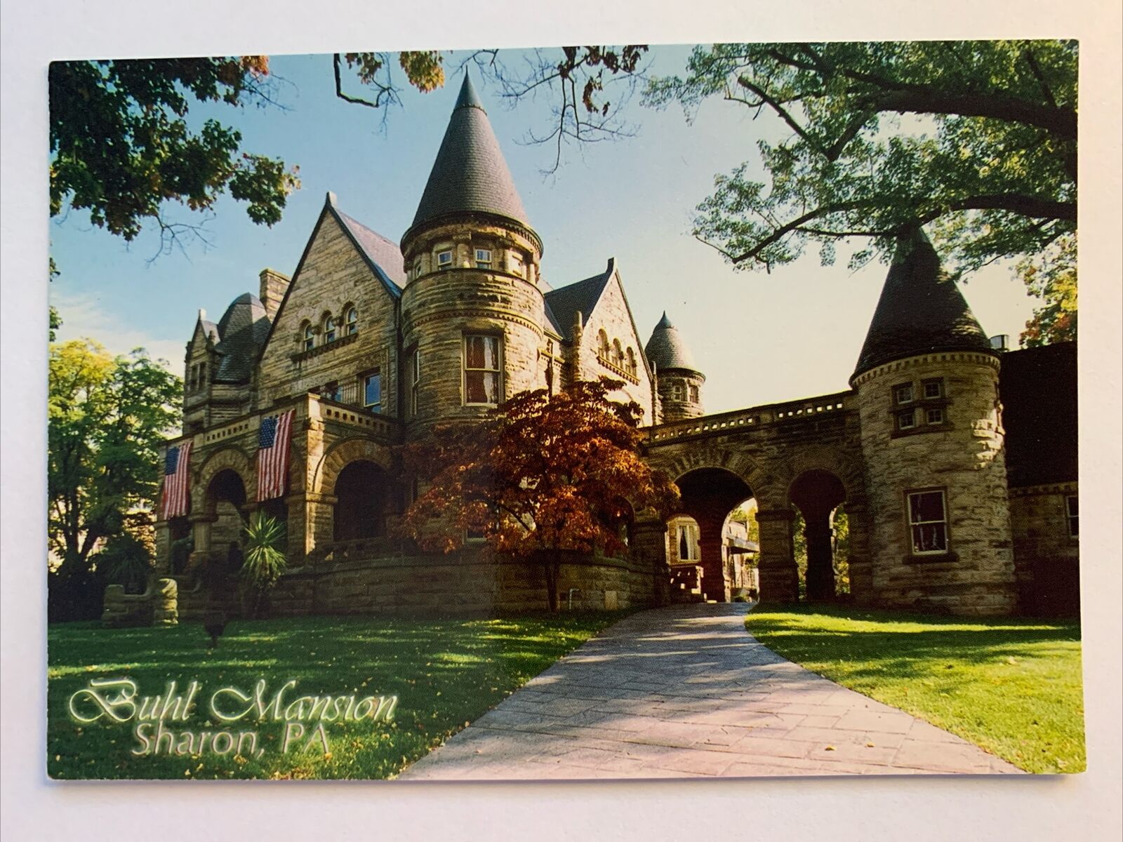 buhl mansion art gallery sharon pennsylvania postcard