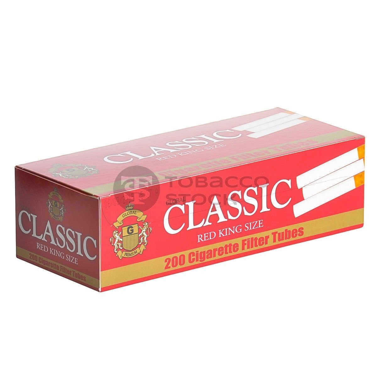 Classic Red Full Flavor King Size - 3 Boxes - 200 Tubes Box