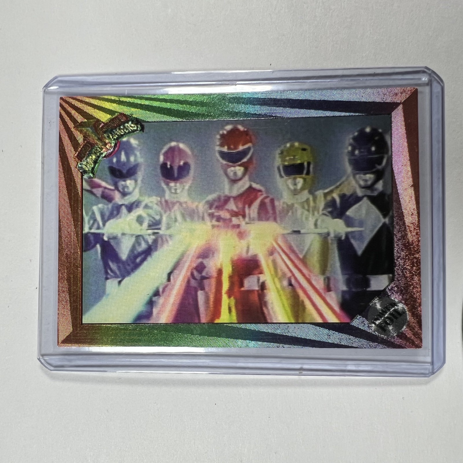54 Power Ranger 1994 Mighty Morphin Power Rangers Foil Top Loader #54 Power Blast for ...