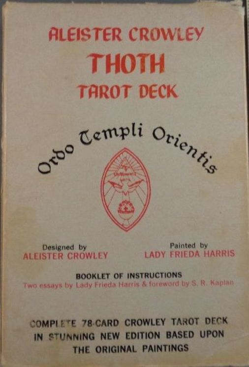 Crowley Thoth Tarot Cards OTO Thelema Ordo Templi Orientis Deck Seance Future AO