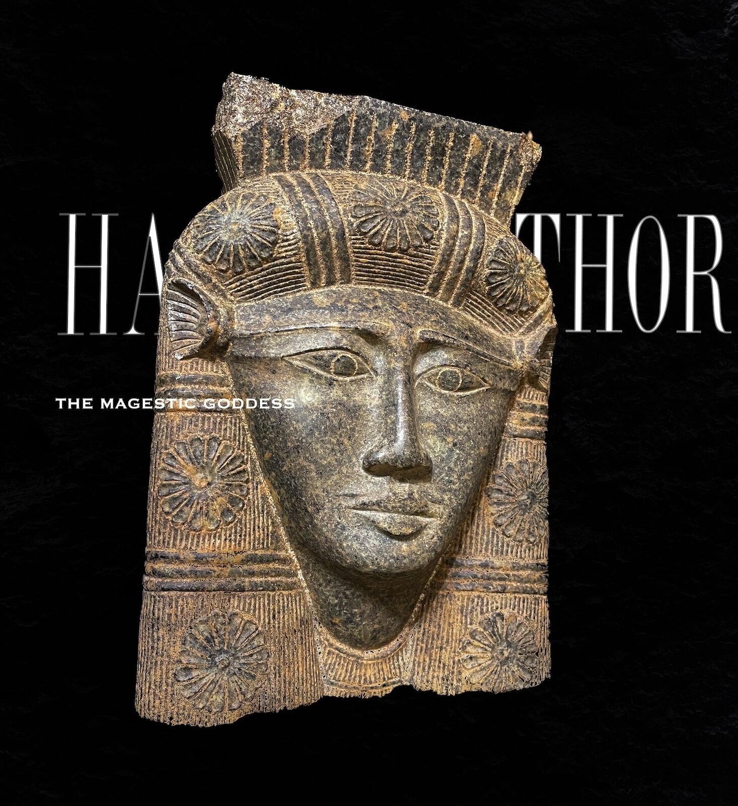 Egyptian goddess Hathor, sculpture for the majestic goddess Hathor