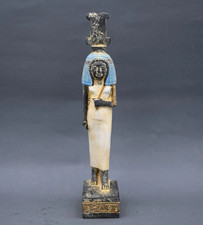 Authentic Ancient Egyptian Antiquities Neith Colored Stone Sculpture Egyptian BC picture