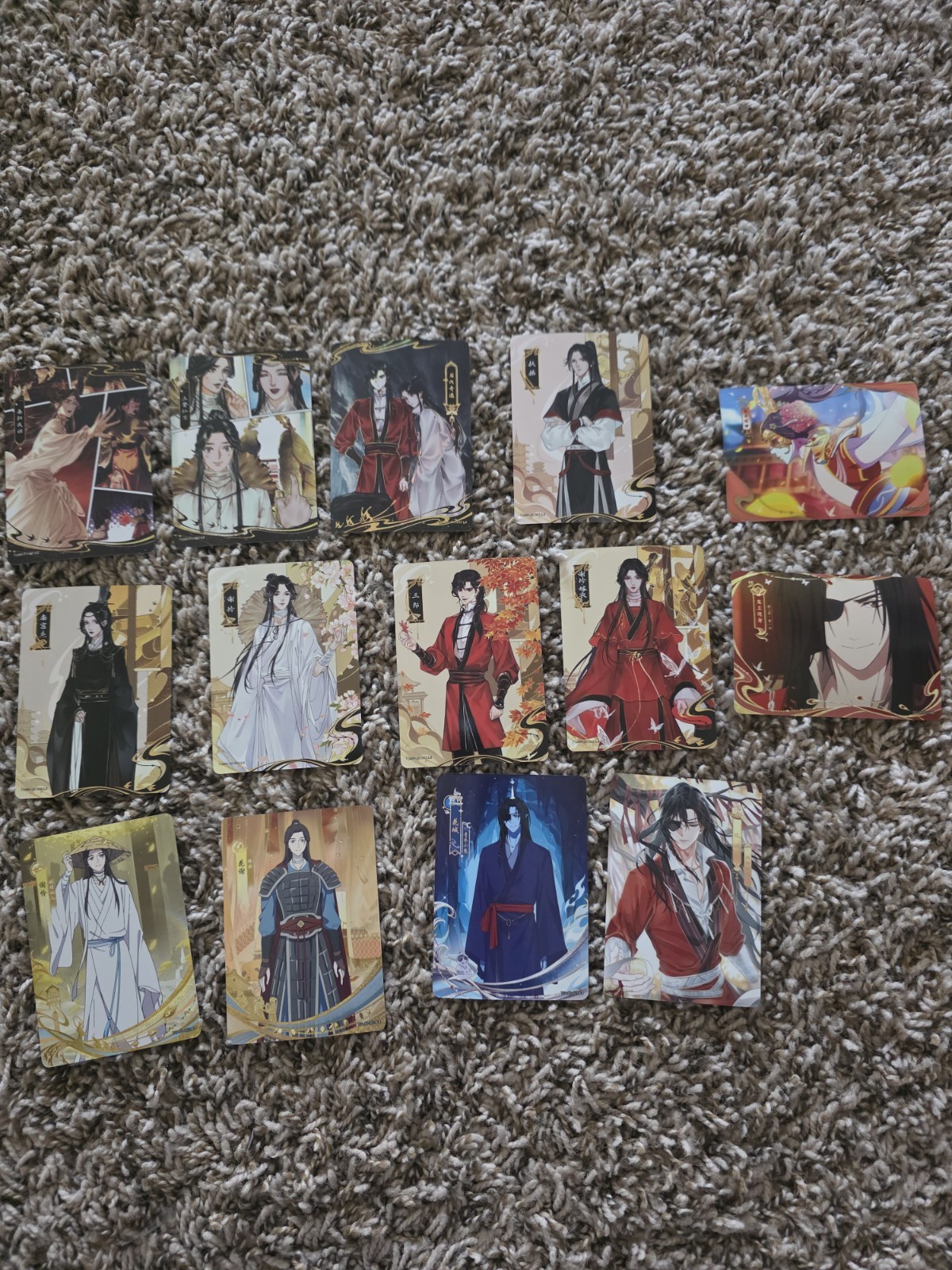 Heaven Official\'s Blessing Characters 14 Card Lot Set MXTX Tian Guan Ci Fu Heaven Official\'s Blessing Characters 14 Card Lot Set MXTX Tian Guan Ci Fu