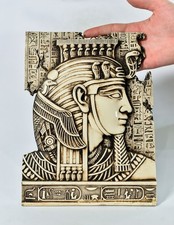 Antique Style King Tutankhamun Egyptian Plaque Relief Saqqara Tomb Temple Art picture
