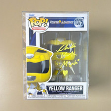 Funko Pop Television Power Rangers Yellow Ranger #1375 Autographed w/ Protector picture