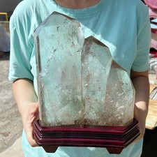 ALL 11.3LB Natural Smoky Quartz Obelisk Crystal Double Point Healing G8133 picture