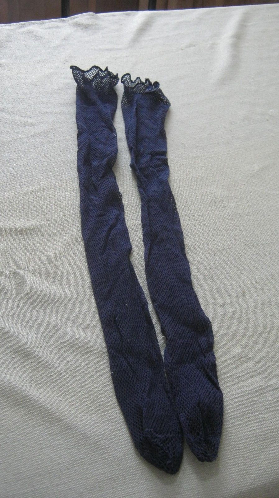 Vintage Blue Fishnet Stockings