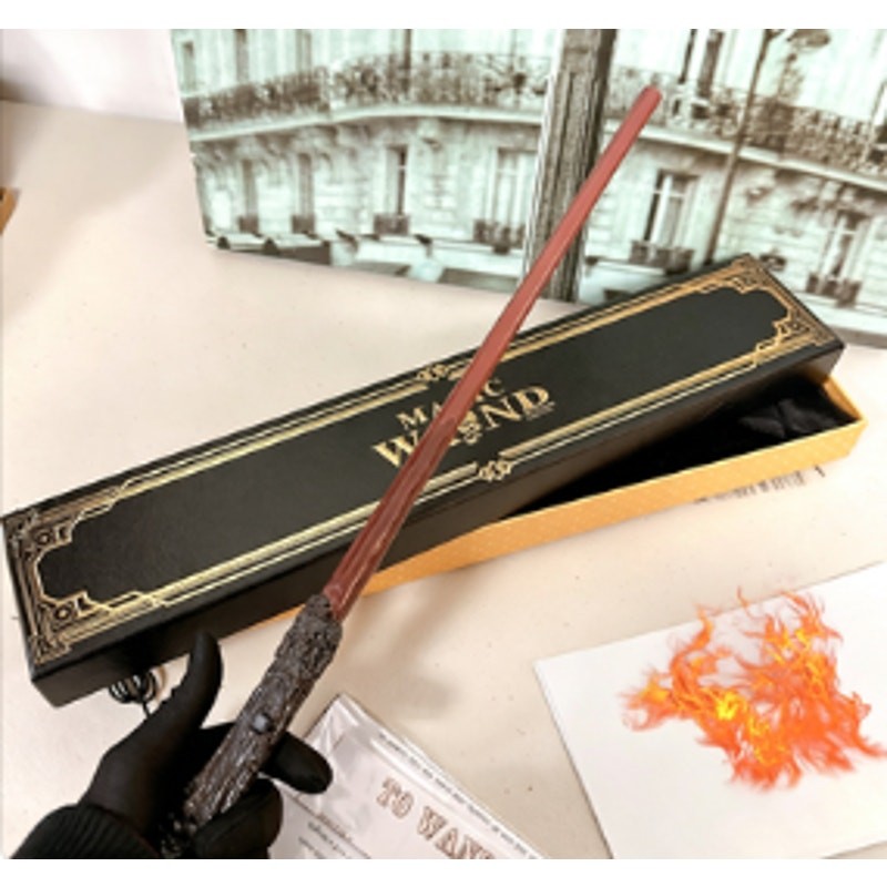 Harry Potter Wizard Cosplay Kit | Fire Magic Wand & 50-Count Flash Paper Harry Potter Wizard Cosplay Kit | Fire Magic Wand & 50-Count Flash Paper