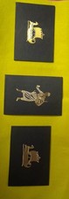 Metal Etched Wall Hangings Set of 3/ Size 7.5x5.5 Inches picture